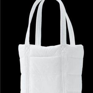 Lands' End White Light Weight Tote Shoulder Bag